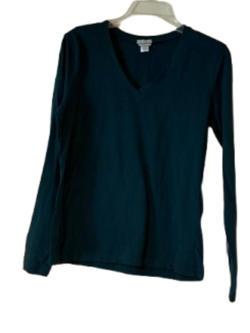 Old Navy Long Sleeve V-Neck Tee Shirt - Dark Teal/Hunter - Large